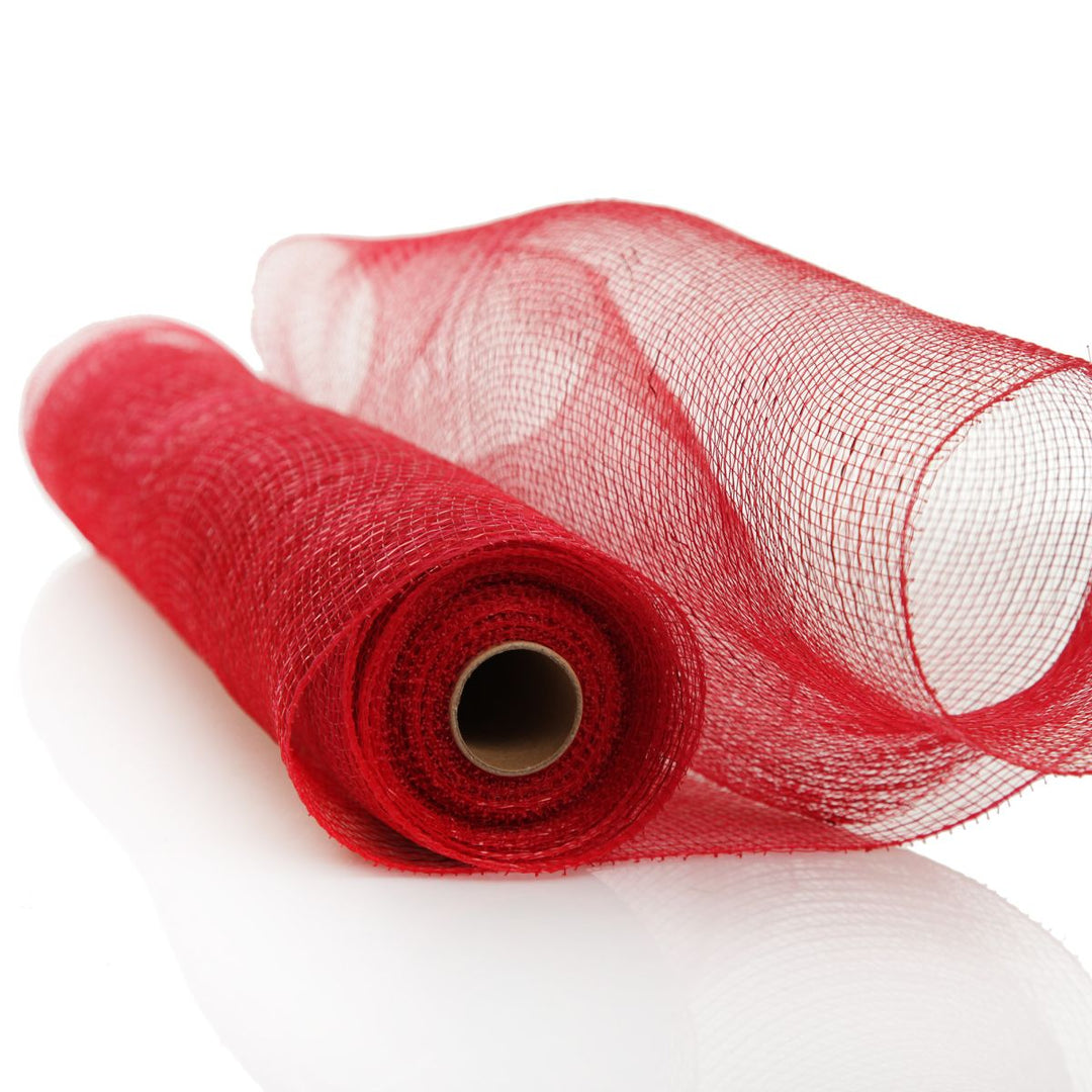 Wide Metallic Red Decomesh Roll 