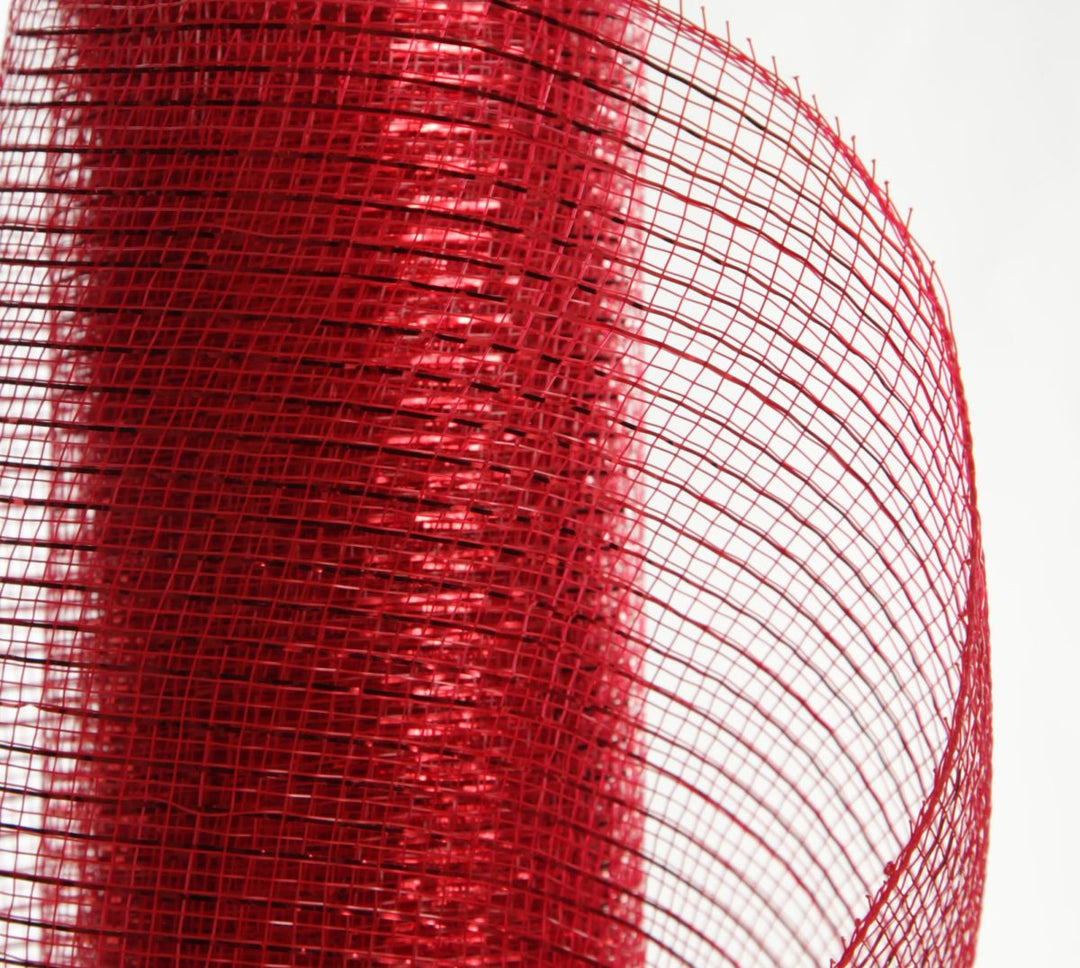 Wide Metallic Red Decomesh Roll 