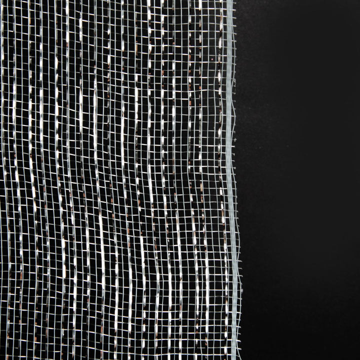 Wide Metallic Silver Decomesh Roll 