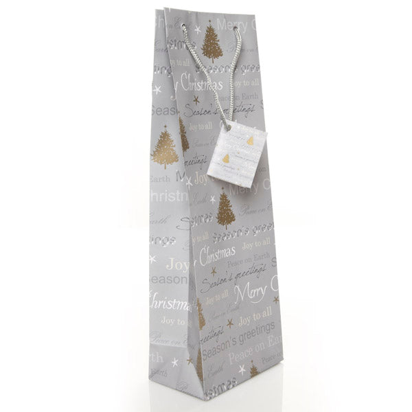 Merry Christmas Gift Bag Wine