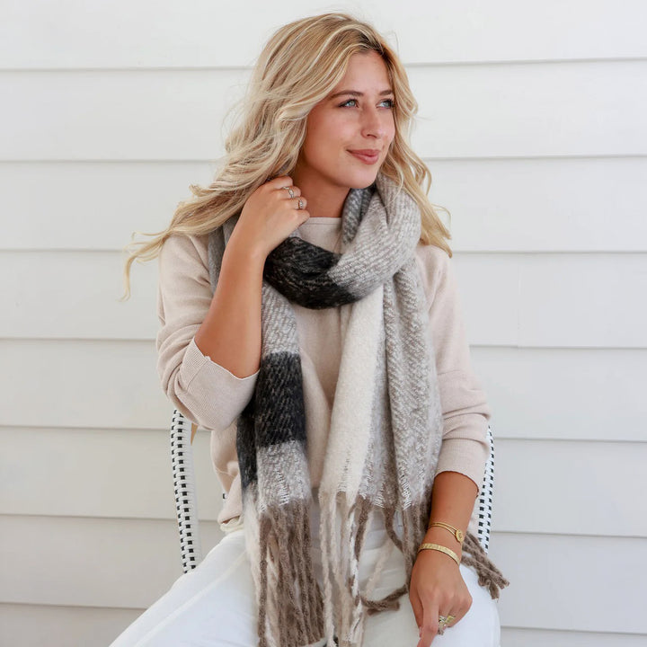Winter Lux Knit Wrap Scarf