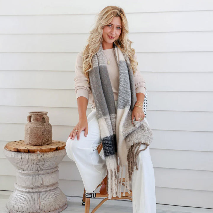 Winter Lux Knit Wrap Scarf