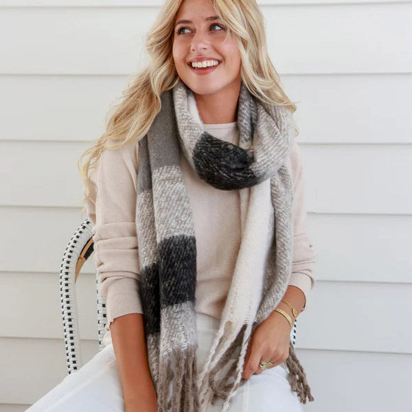 Winter Lux Knit Wrap Scarf