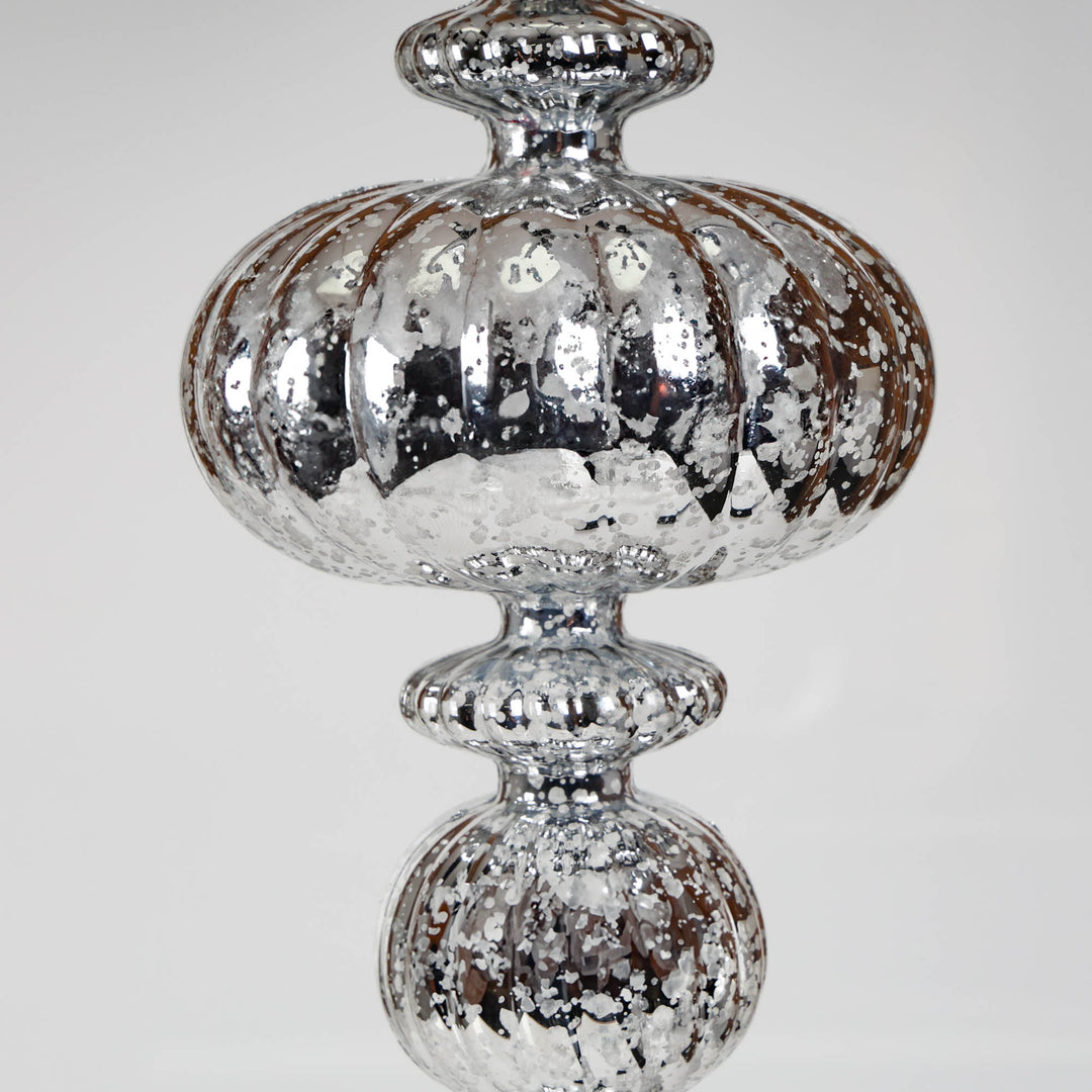 Silver Finial Tree Decoration 30cm