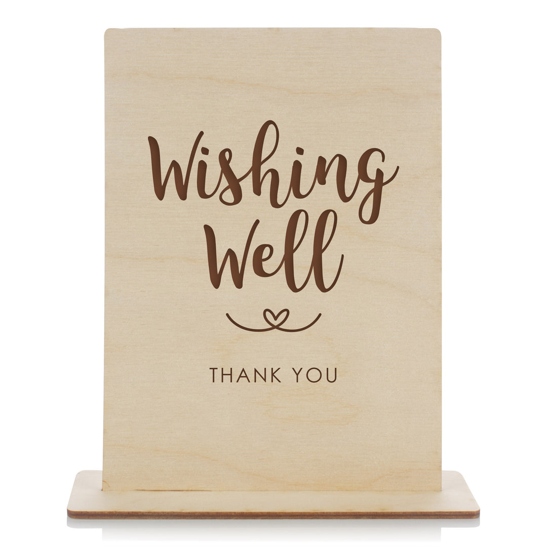 Personalised Cupid Wedding Wishing Well Plywood Sign