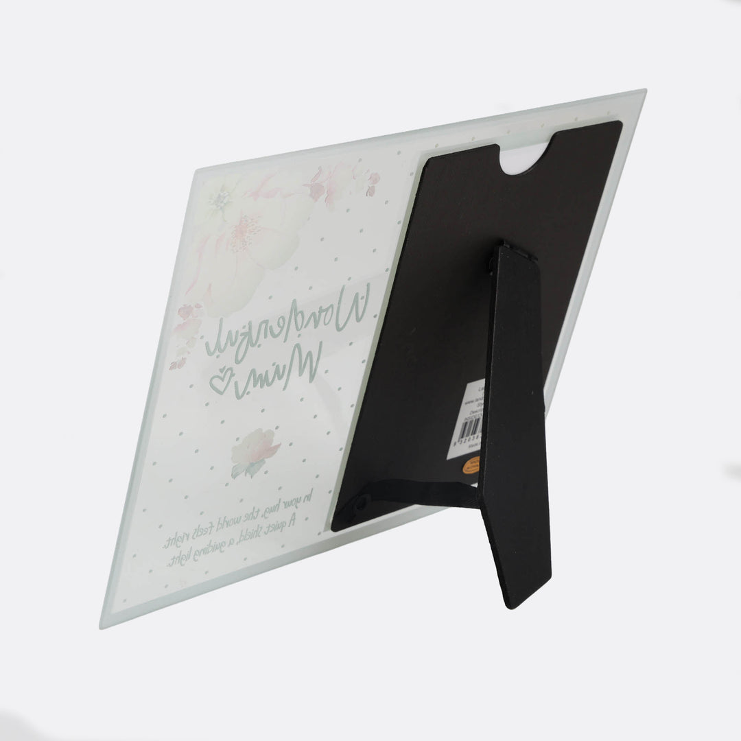 Wonderful Mum - Lilac Floral Photo Frame