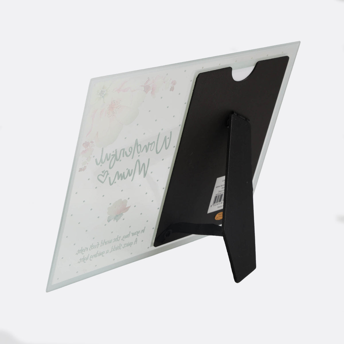 Wonderful Mum - Lilac Floral Photo Frame