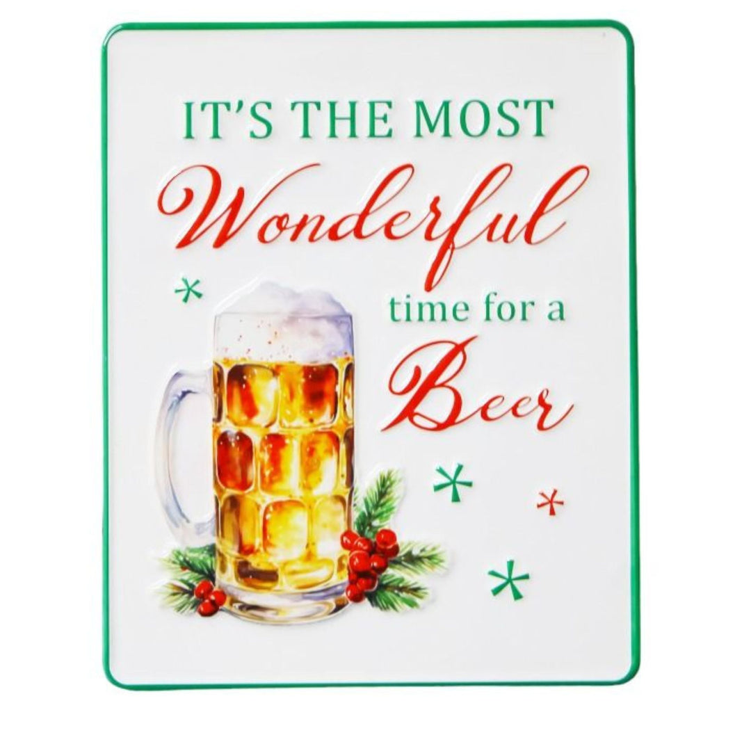 Wall Sign - Wonderful time for Beer