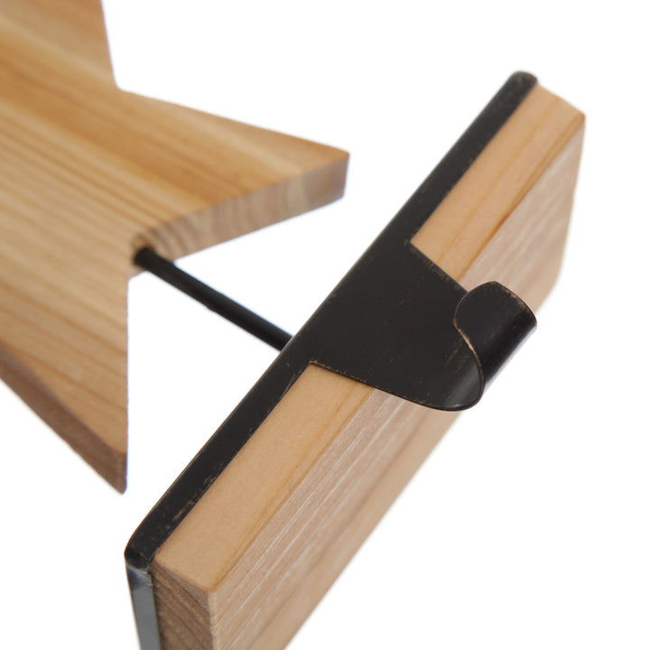 Wood Star Stocking Hanger
