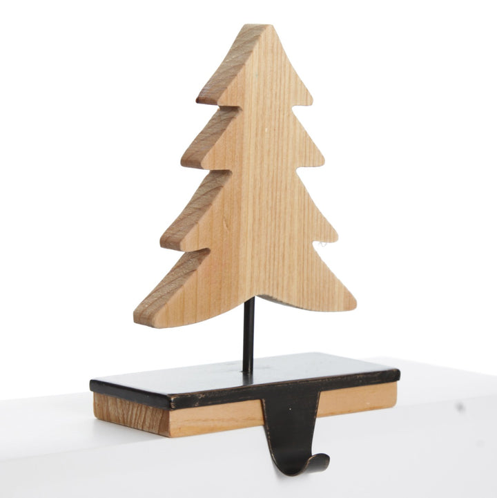 Wood Tree Stocking Hanger