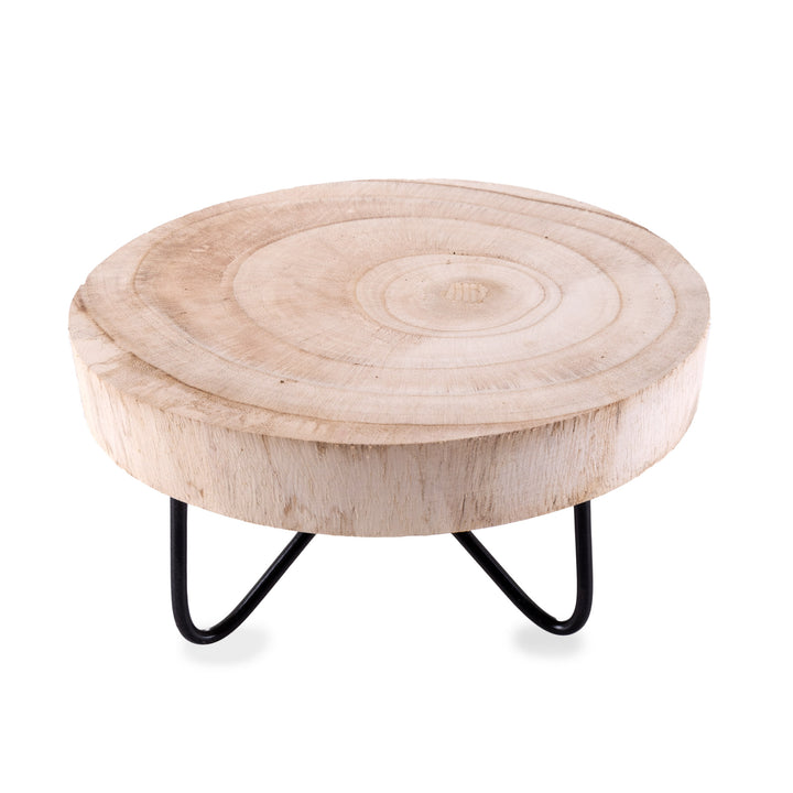 Wooden Display Stand with Metal legs - 22x12cm &amp; 29x12cm