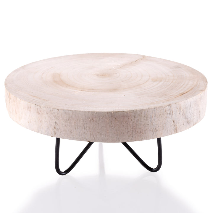Wooden Display Stand with Metal legs