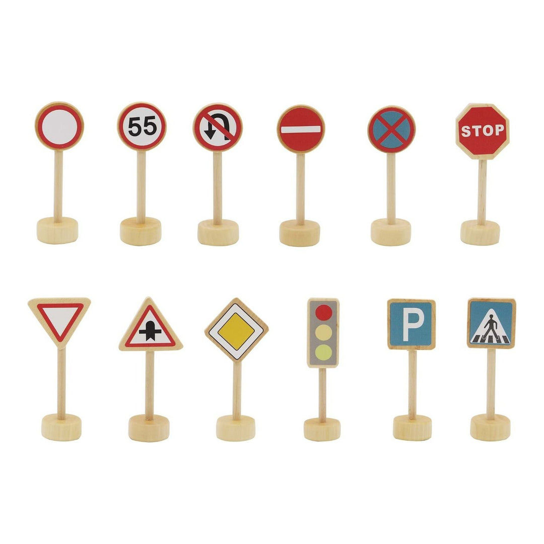 Wooden Play Set - Road Signs