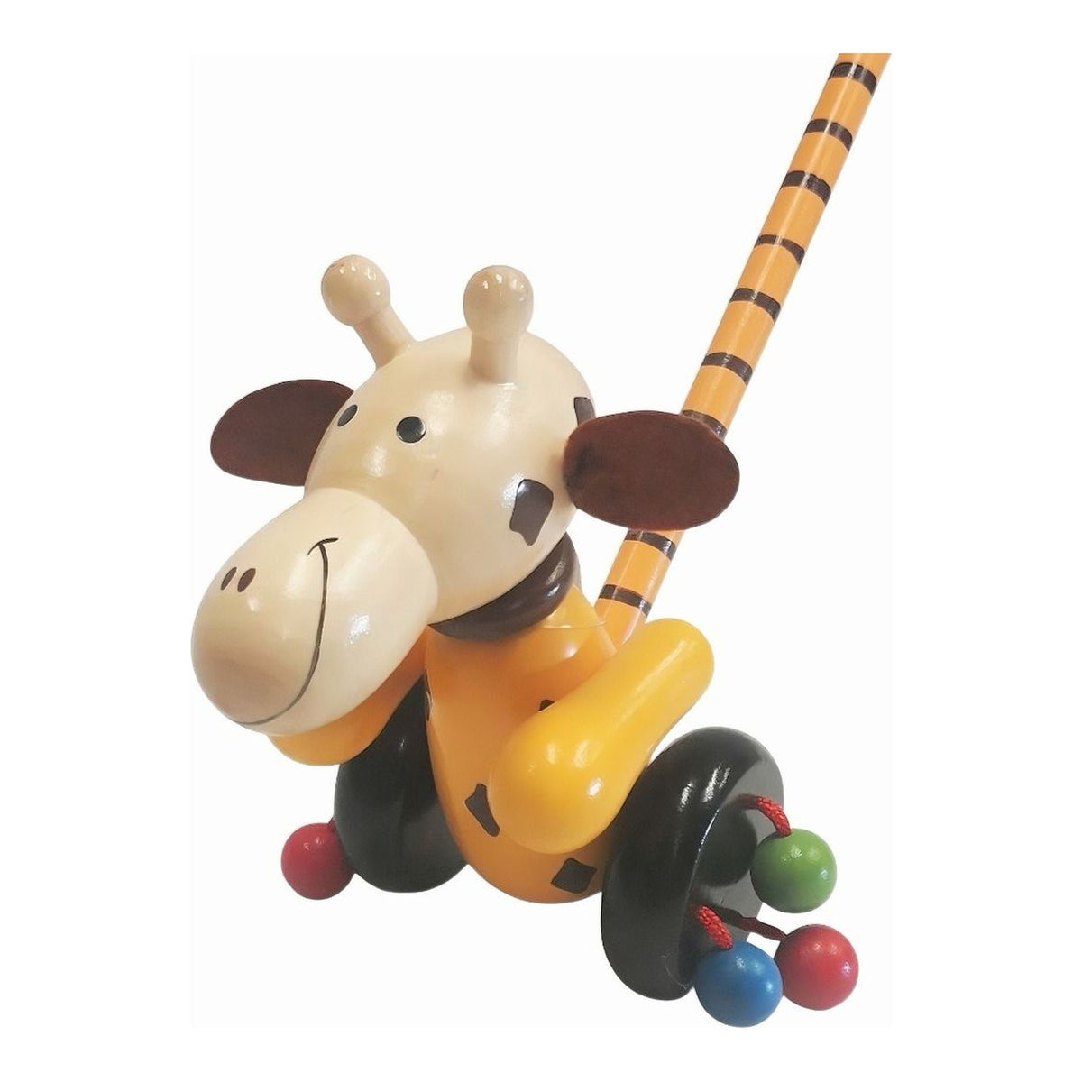 Wooden Push Along - Giraffe