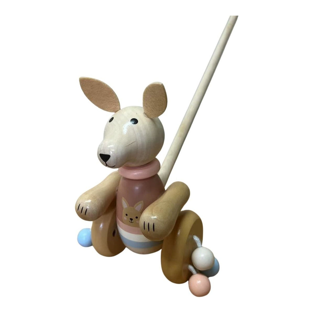 Wooden Push Along - Kangaroo