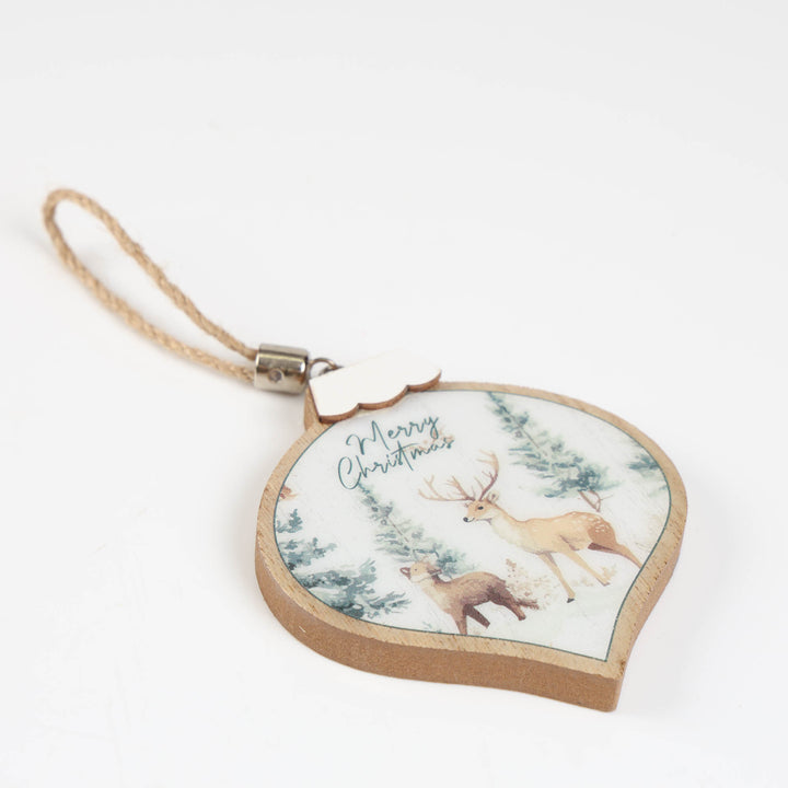 Woodland Christmas Tree Decoration Set of 3 - 9cm
