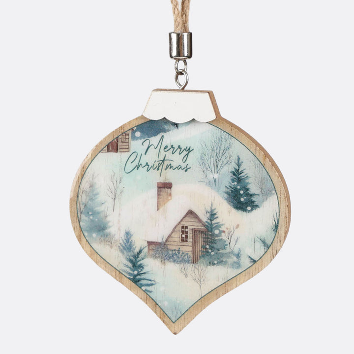 Woodland Christmas Tree Decoration Set of 3 - 9cm