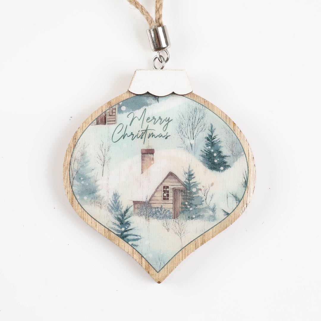 Woodland Christmas Tree Decoration Set of 3 - 9cm
