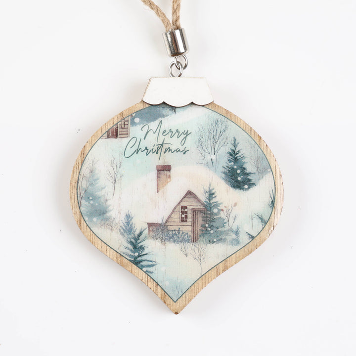 Woodland Christmas Tree Decoration Set of 3 - 9cm