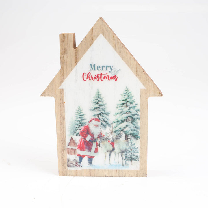 Woodlands Santa House Sign - 17cm