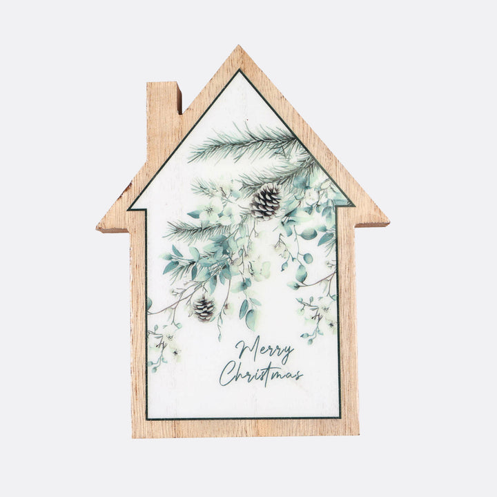 Woodlands Santa House Sign - 17cm