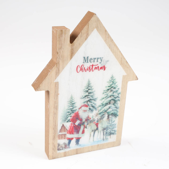 Woodlands Santa House Sign - 17cm