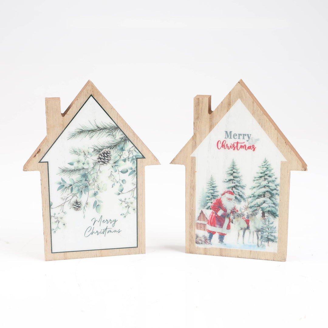 Woodlands Santa House Sign - 17cm