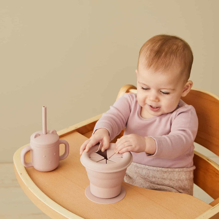 Henny Silicone Sippy Cup with Straw - Musk