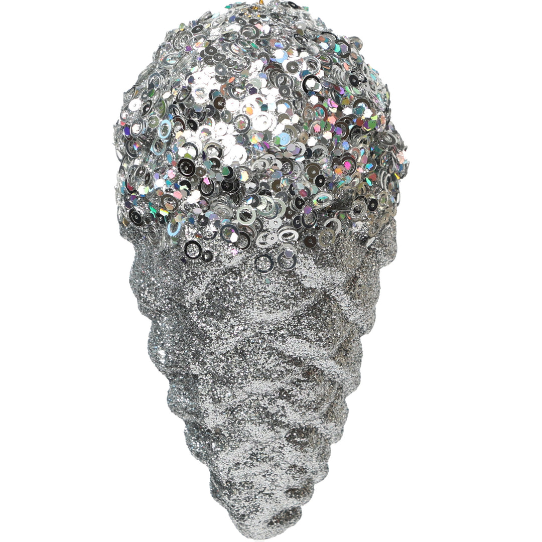 Glitter &amp; Sequin Hanging Pinecones - Set of 2 