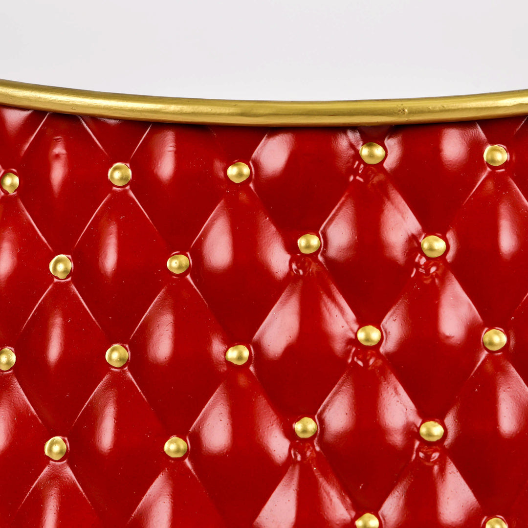 Deluxe Metal Tree Collar Red and Gold - 80cm