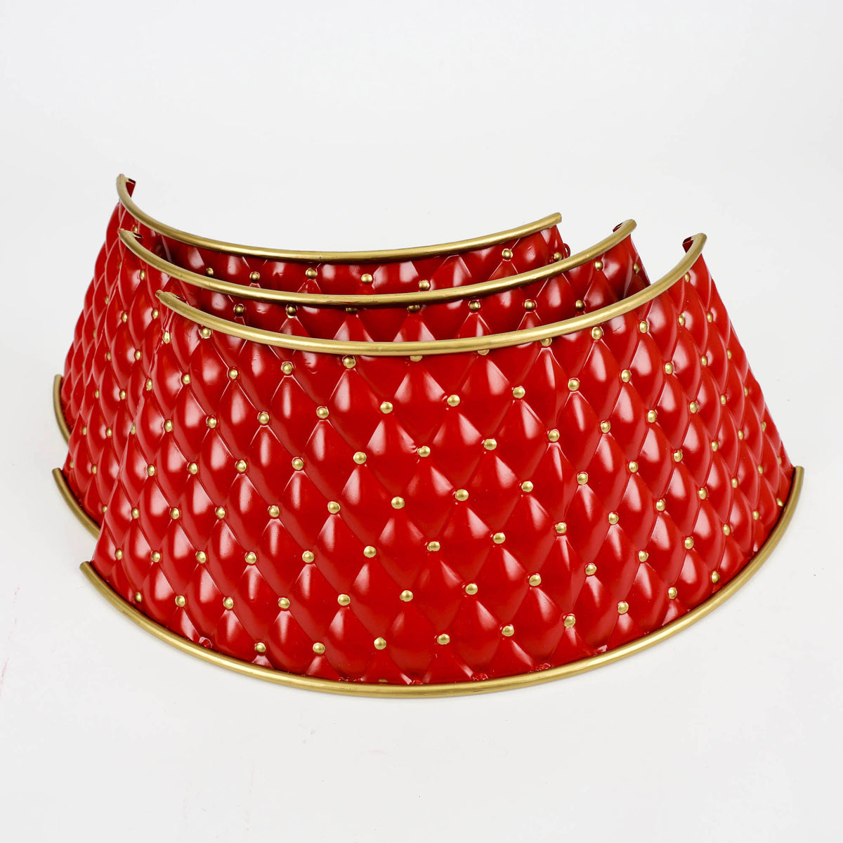 Deluxe Metal Tree Collar Red and Gold - 80cm
