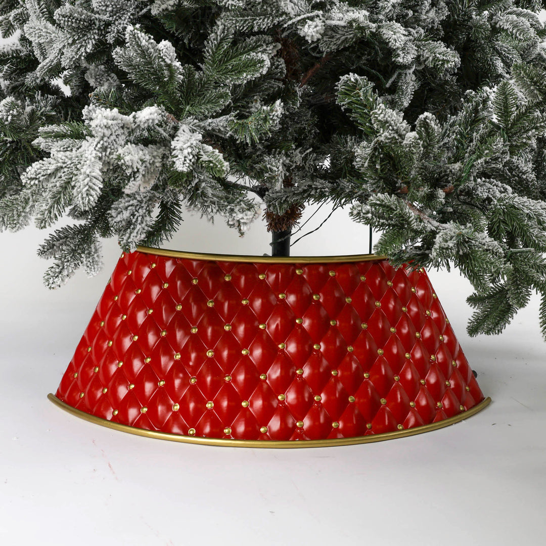 Deluxe Metal Tree Collar Red and Gold - 80cm