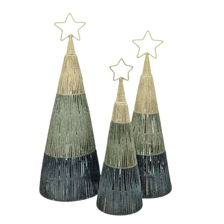Forest Green Natural Rope Tree - 71cm
