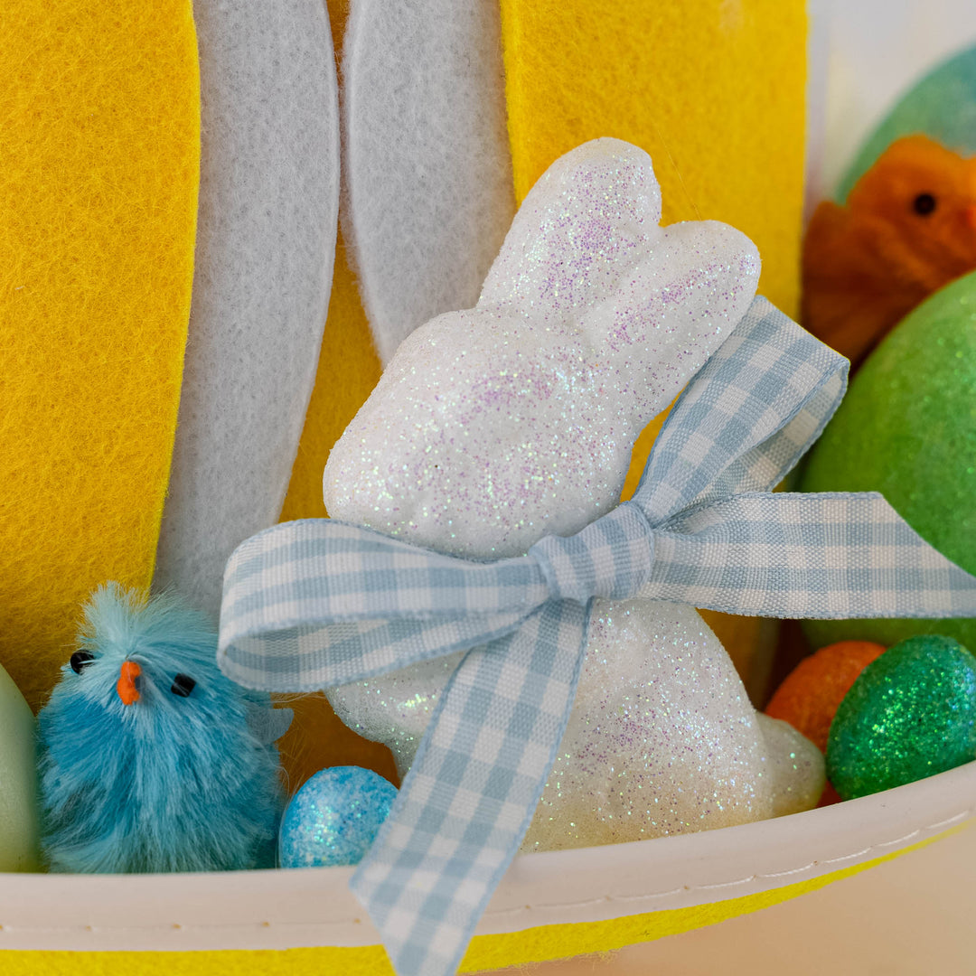 Handmade Yellow Hat Bunny Eggs