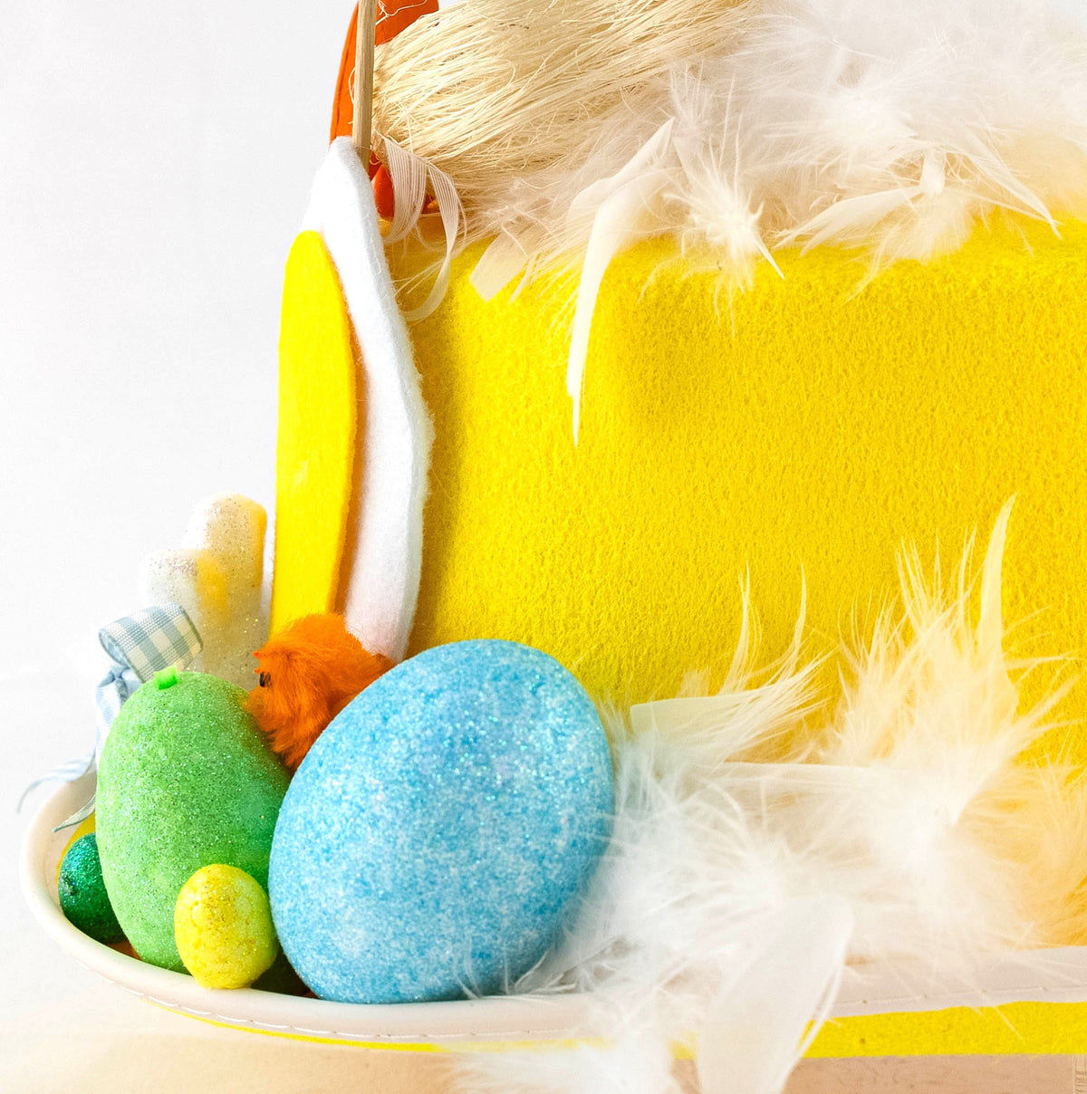 Handmade Yellow Hat Bunny Eggs