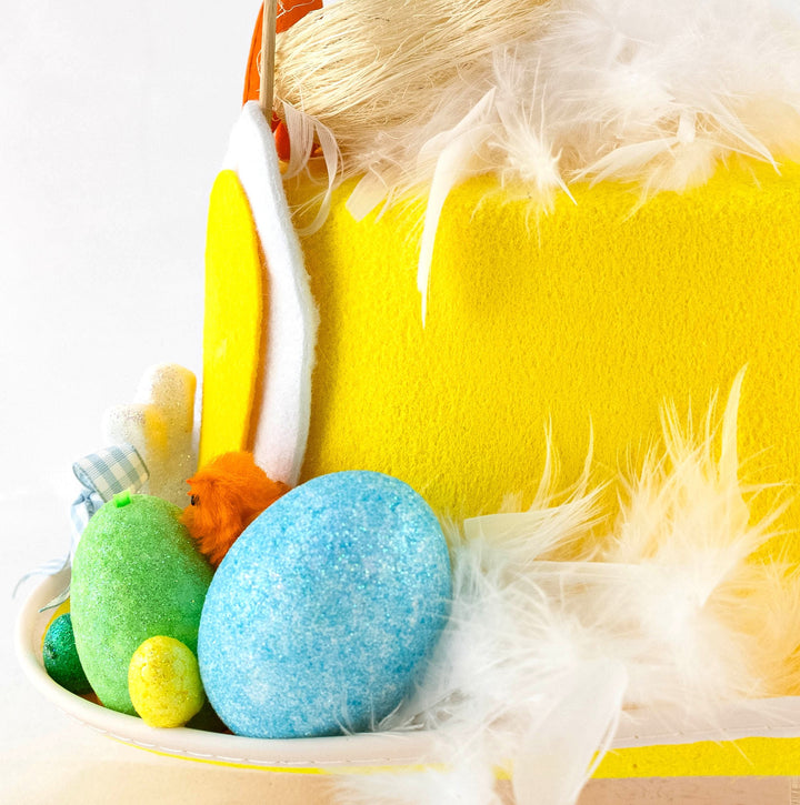 Handmade Yellow Hat Bunny Eggs