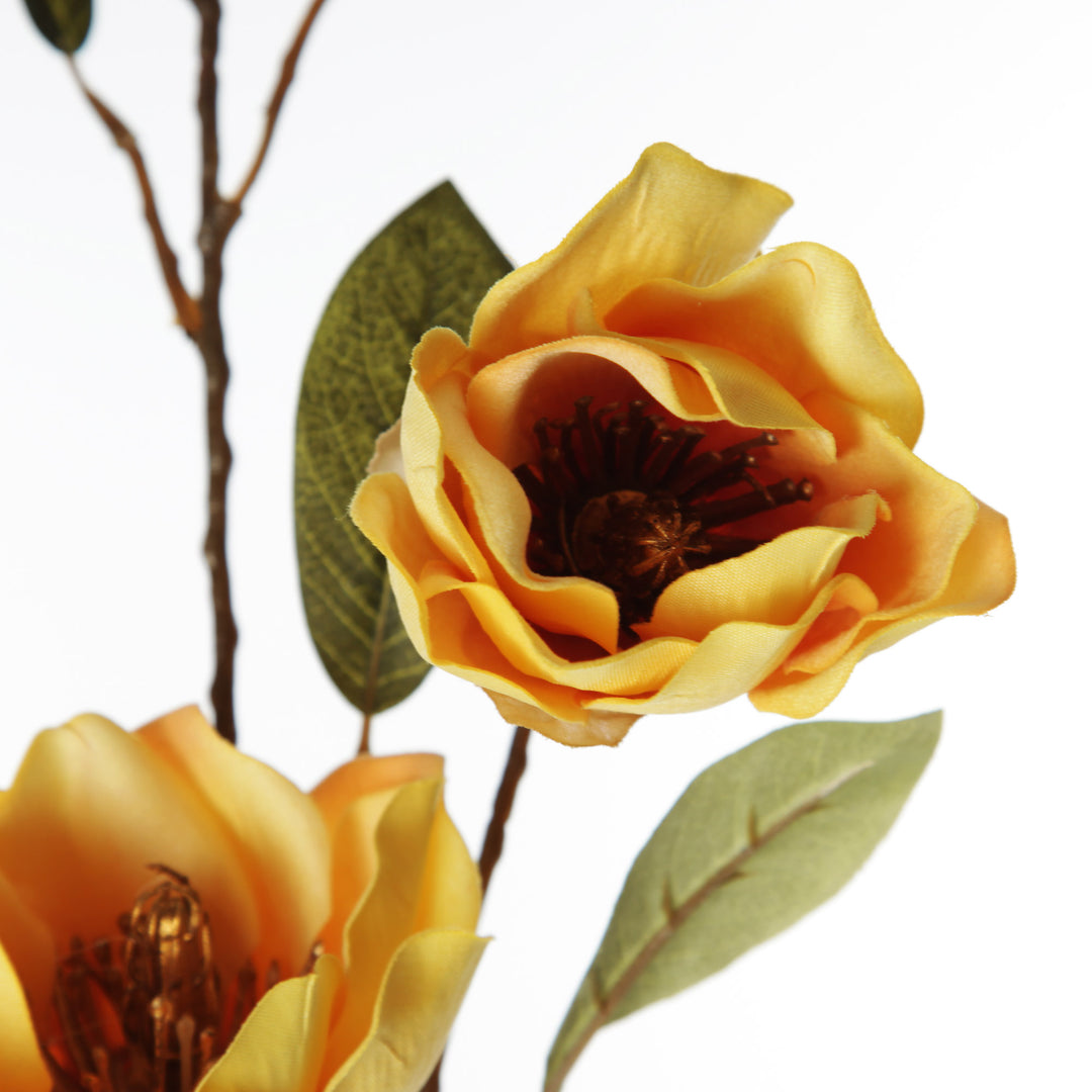 Yellow Japanese Quince Flower Spray