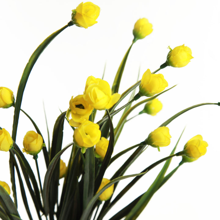 Yellow Mini Bulb Flower Bunch Set of 2