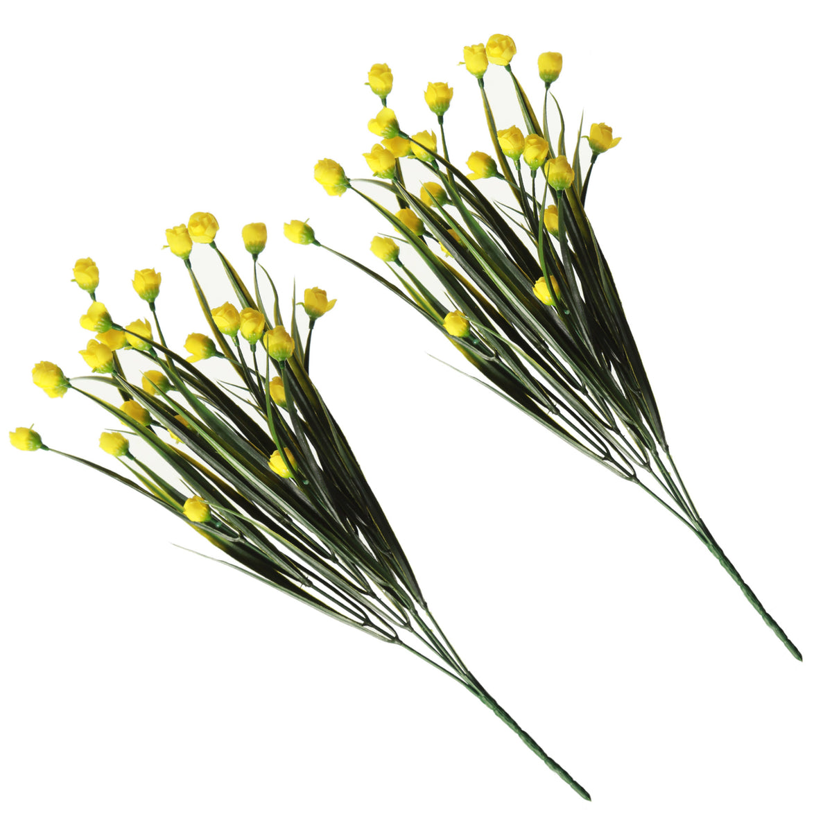 Yellow Mini Bulb Flower Bunch Set of 2
