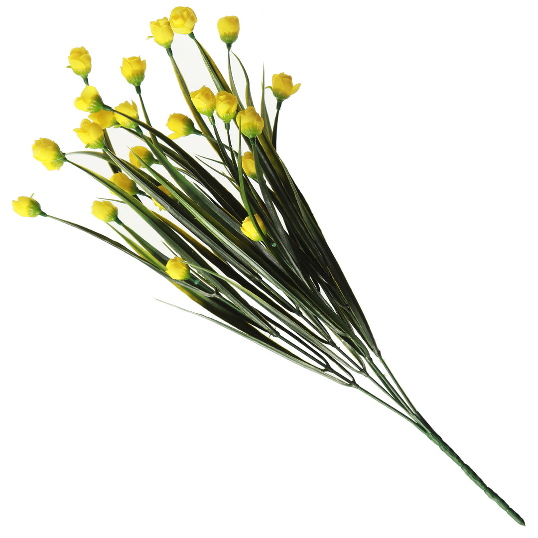 Yellow Mini Bulb Flower Bunch Set of 2