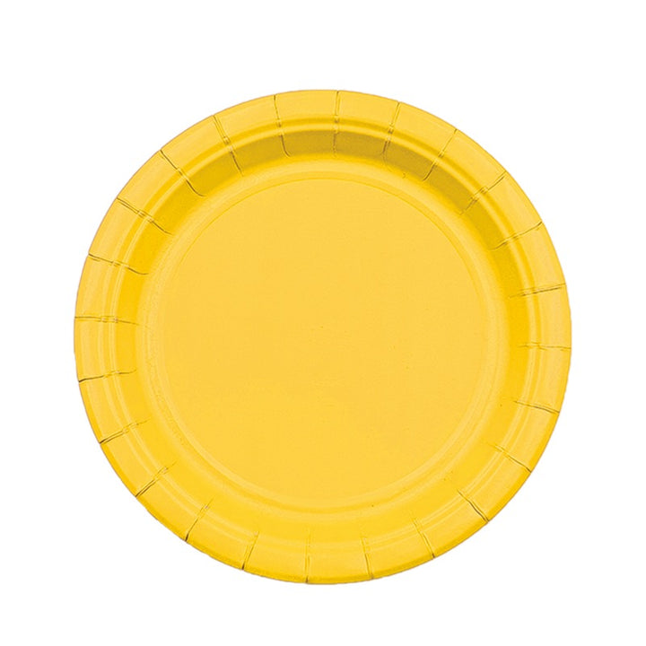 Yellow Paper Plate - Pack of 12