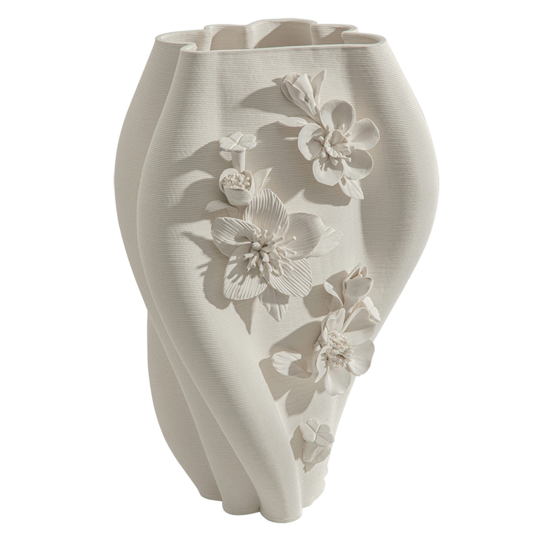 Zuri Bisque - Ceramic Petal Vase - Irregular