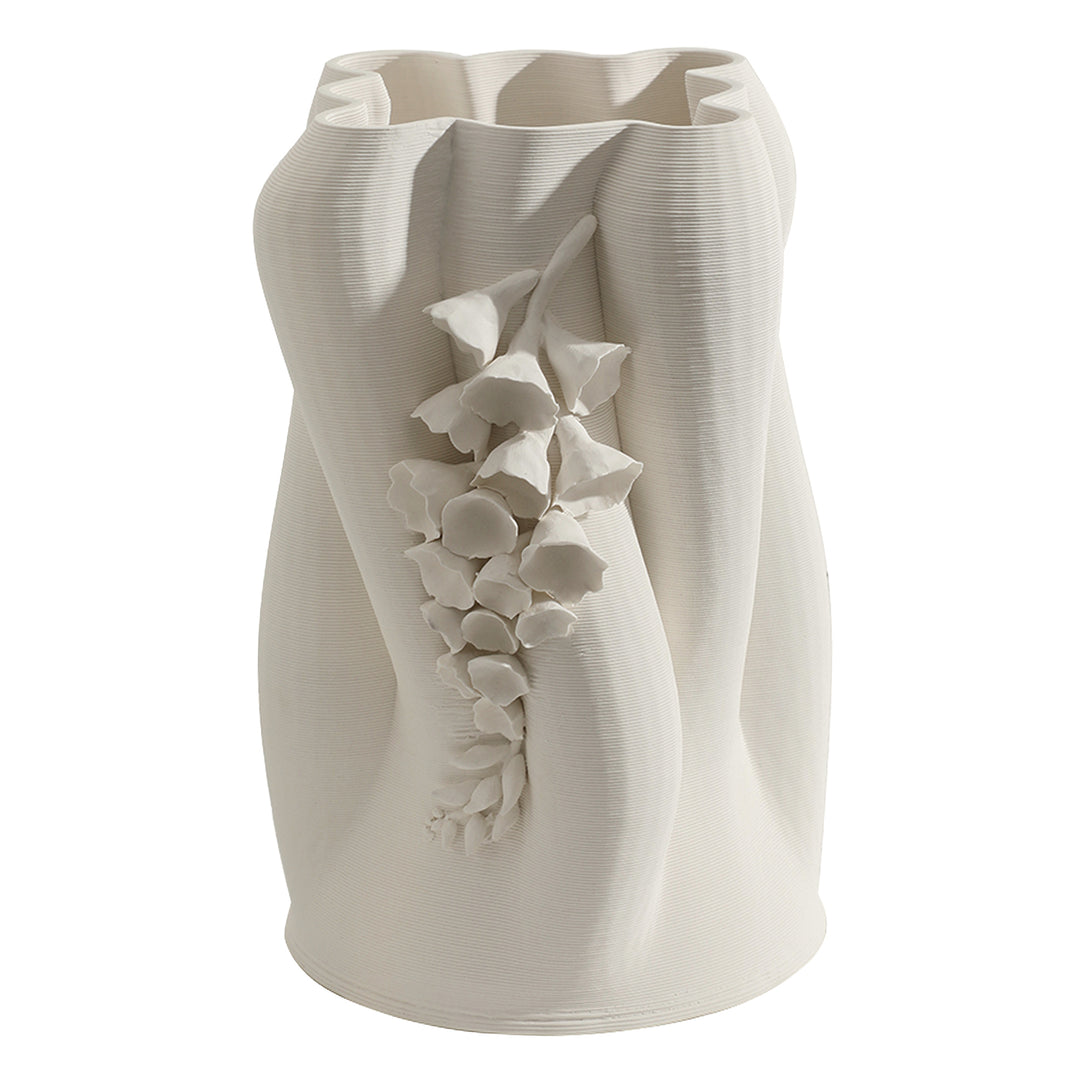 Zuri Bisque - Ceramic Petal Vase - Sqaure