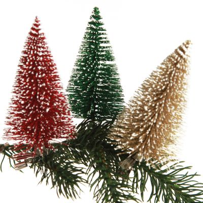 Assorted Mini Christmas Tree Clips - Set of 3