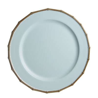 Blue Bamboo Look Charger Plate