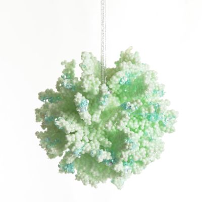 Blue Coral Hanging Ball Christmas Decoration

