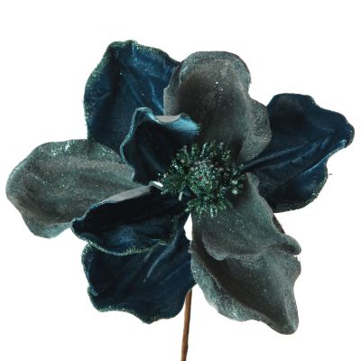 Blue Magnolia Flower on Stem