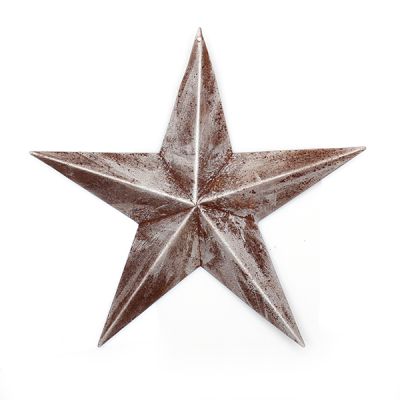 Brushed Silver Tin Star 