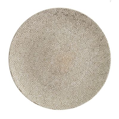 Champagne Pebble Round Charger Plate