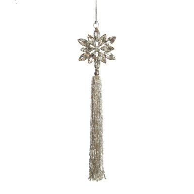 Crystal Snowflake Tree Decoration